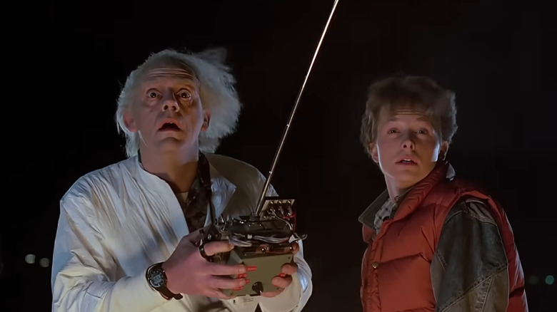 Doc and Marty look bewildered