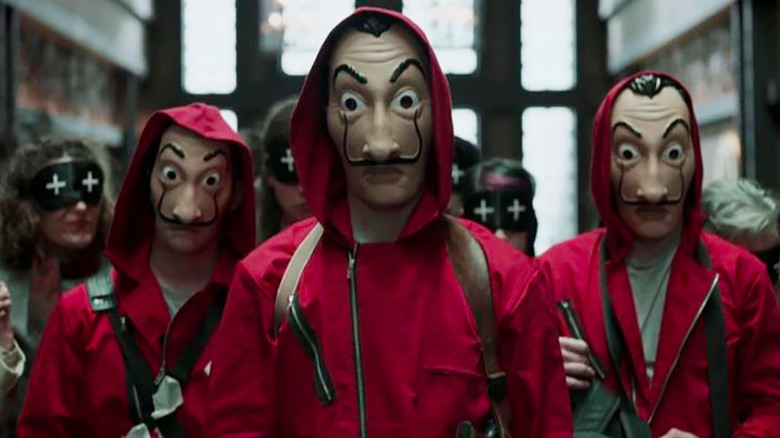 Money Heist crew preparing to steal