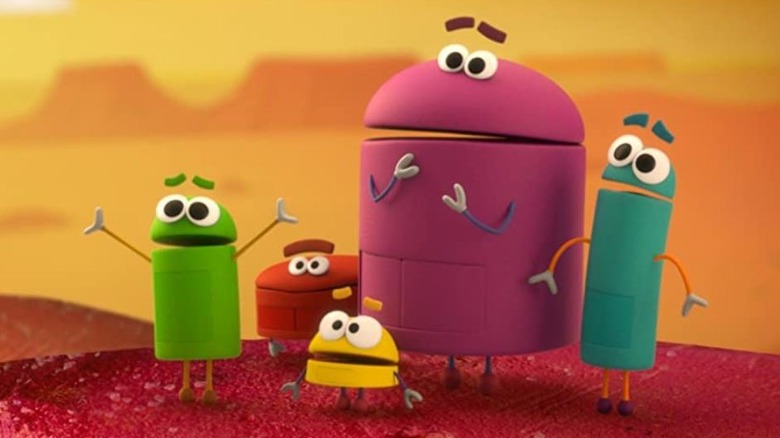 Storybots looking worried