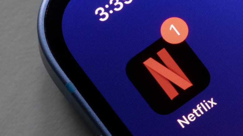 Netflix icon with notification