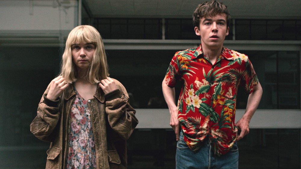 Alex Lawther and Jessica Barden in The End of the F***ing World