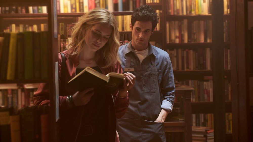 Joe Goldberg in his bookstore in You