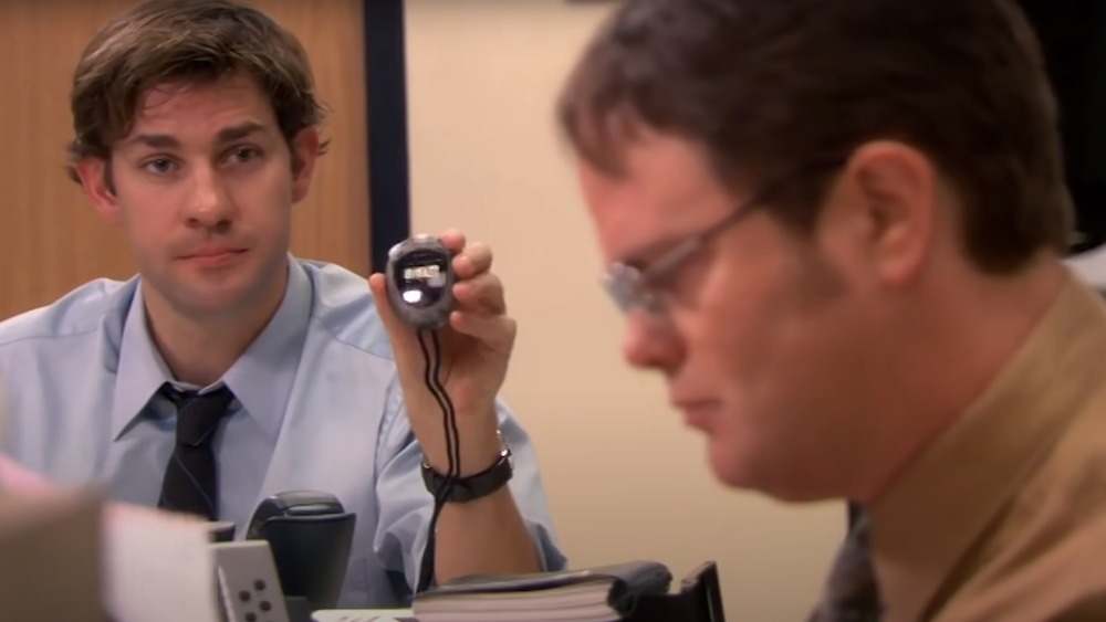 Jim with stopwatch