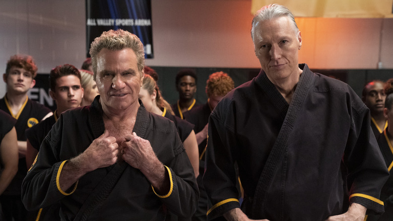 Martin Kove and Thomas Ian Griffith in "Cobra Kai"