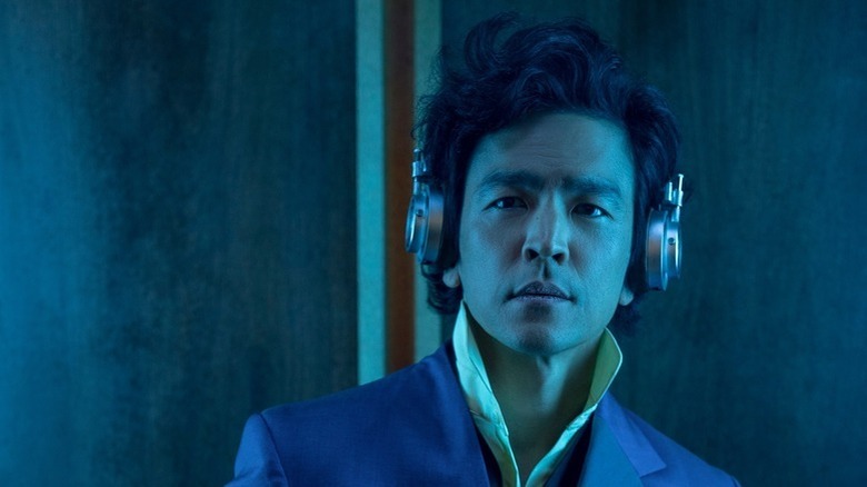 Spike Spiegel wearing headphones