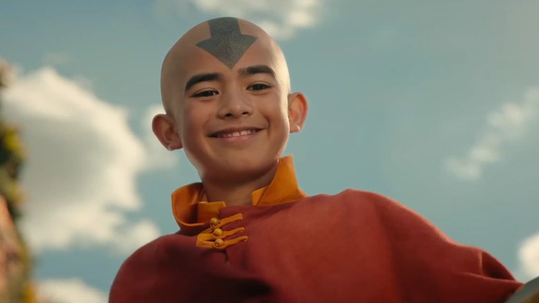 Aang smiling