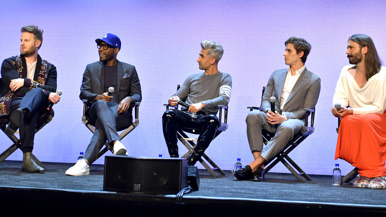 The cast of Queer Eye at a panel