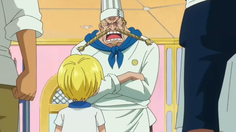 Zeff yelling at Sanji