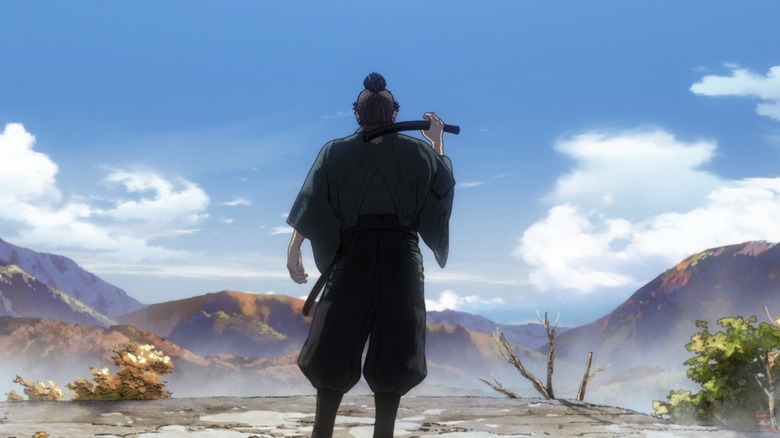 Musashi Miyamoto walking alone
