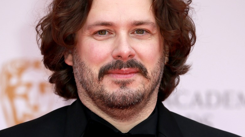 Edgar Wright smiles at event