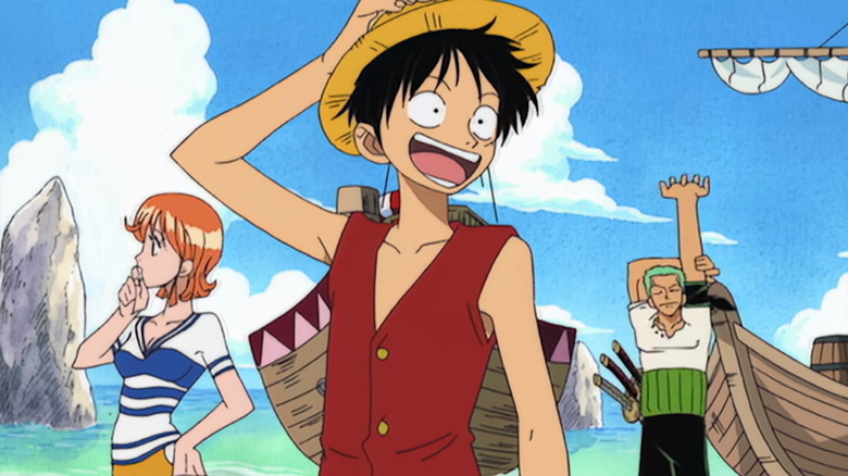 Straw Hat Pirates leaving ship