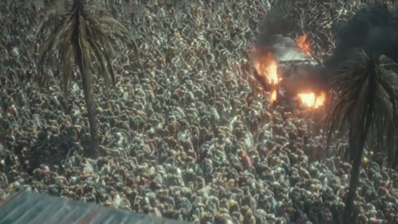 Teeming horde of zombies in Army of the Dead