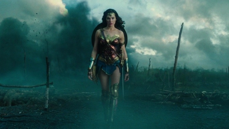 Wonder Woman walking forward