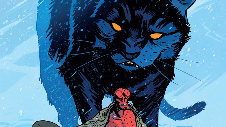 Hellboy and the massive Yule Cat