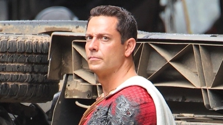 Zachary Levi in character as Shazam