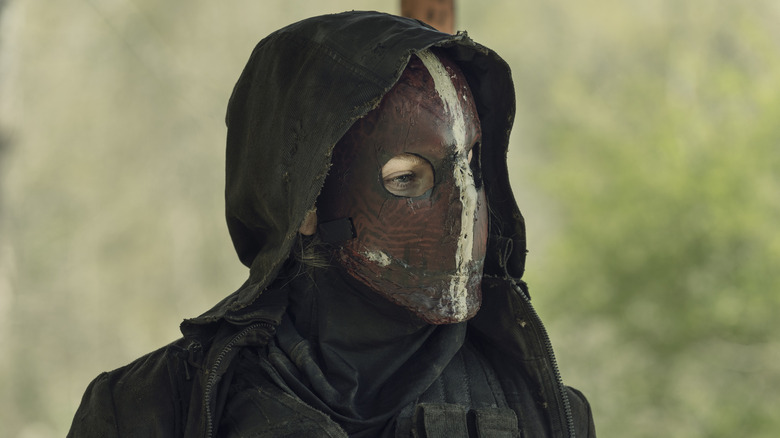 Leah's Reaper mask on 'The Walking Dead'