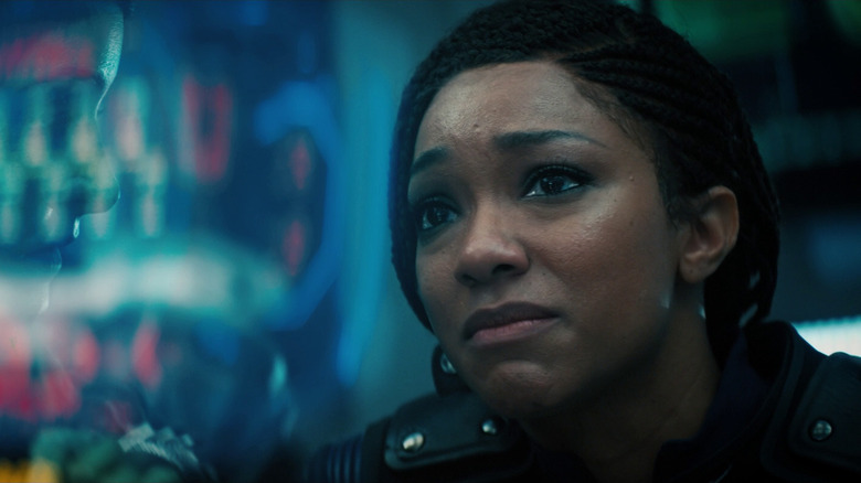 Michael Burnham crying