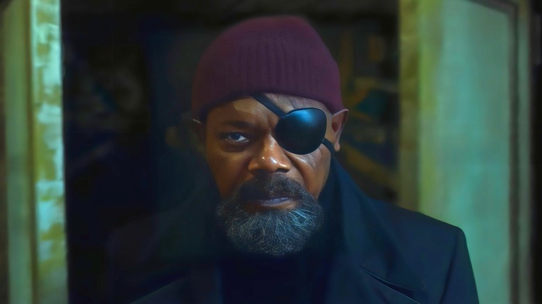 Nick Fury with Skrull ears