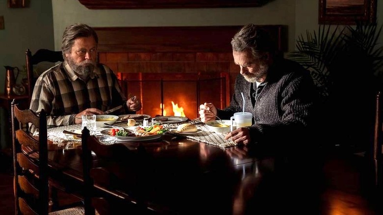 Bill and Frank at breakfast together