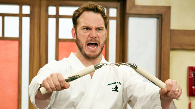 Parks and Recreation Andy Dwer nunchucks