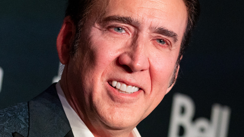 Nicolas Cage smiles
