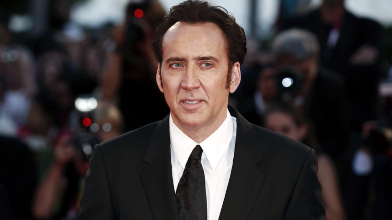 Nicolas Cage smiling