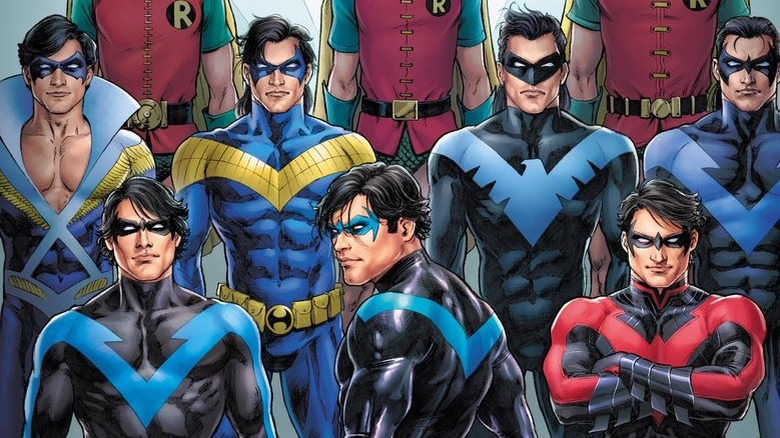 Nightwing costume variants 