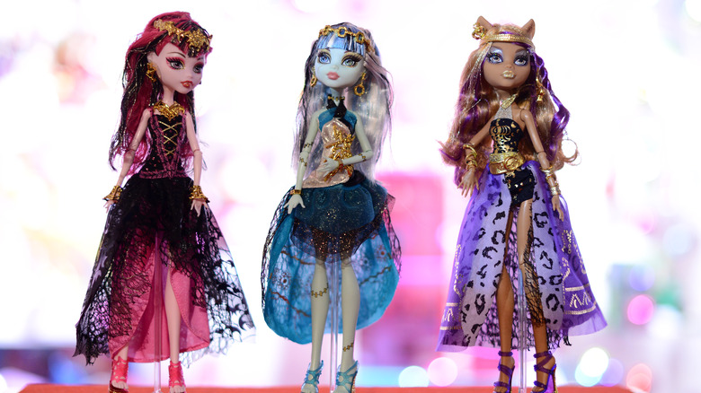 Monster High dolls posed