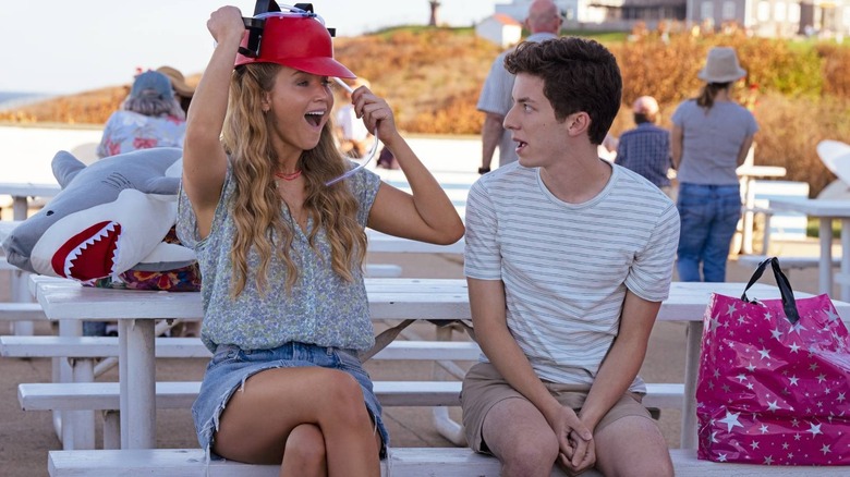 Maddie and Percy on the beach