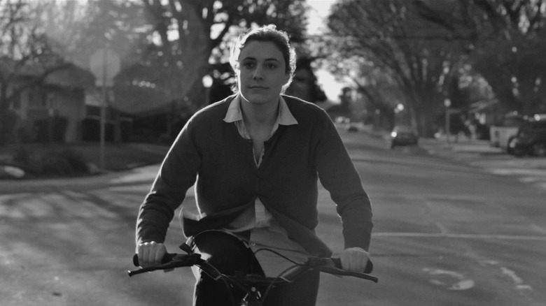Frances rides a bike