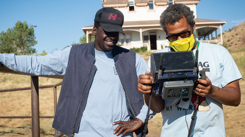 Daniel Kaluuya and Jordan Peele view shot