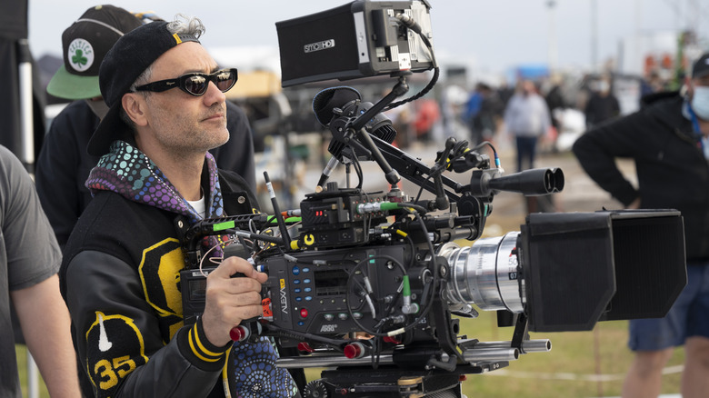 Taika Waititi behind the camera