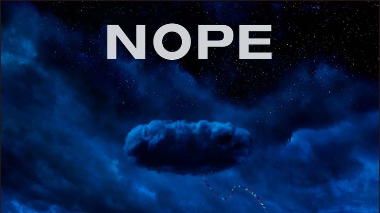 "Nope" title over ominous cloud at night