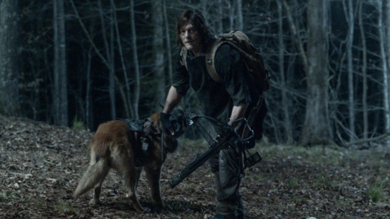 Daryl Dixon with his dog