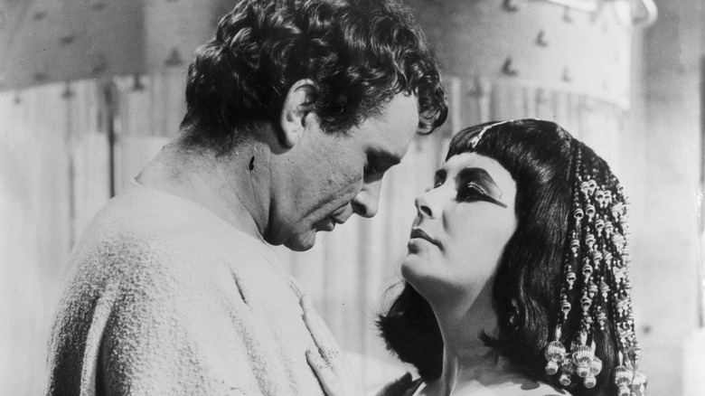 Mary Antony embracing Cleopatra