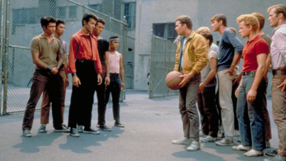 The Sharks and the Jets face off in West Side Story