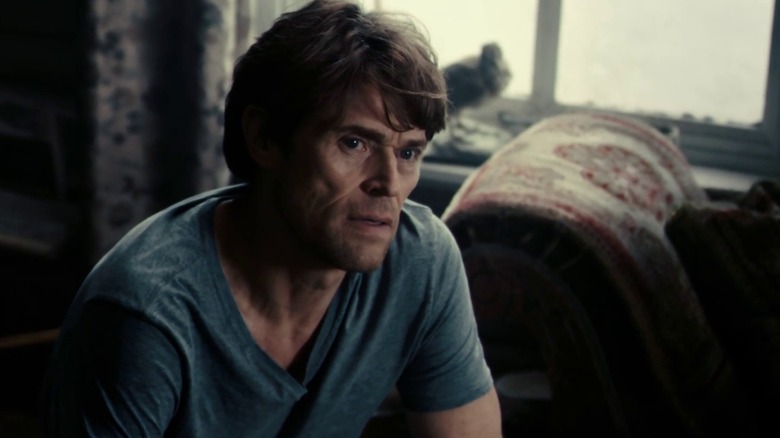 Willem Dafoe from Antichrist sitting in cabin 