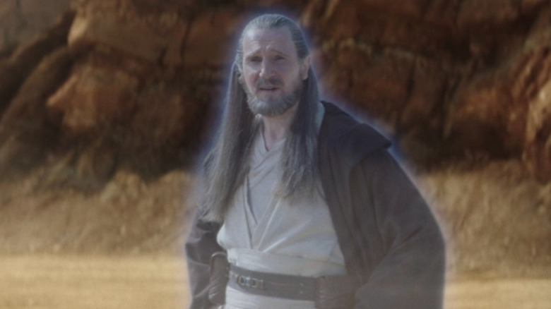 Qui-Gon Jinn as a Force ghost