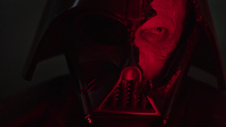 Vader/Anakin with slashed mask 