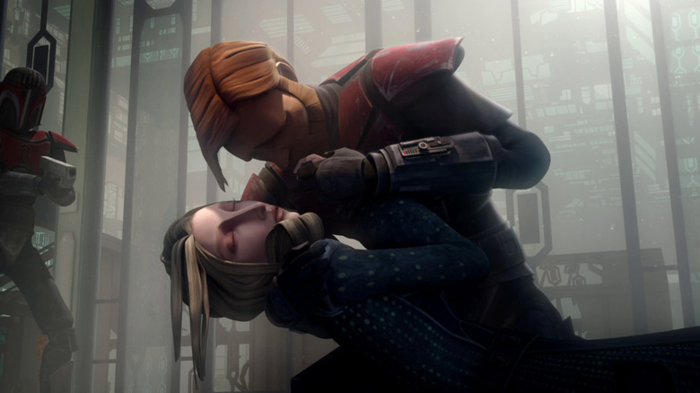 Star Wars Obi-Wan holds Satine