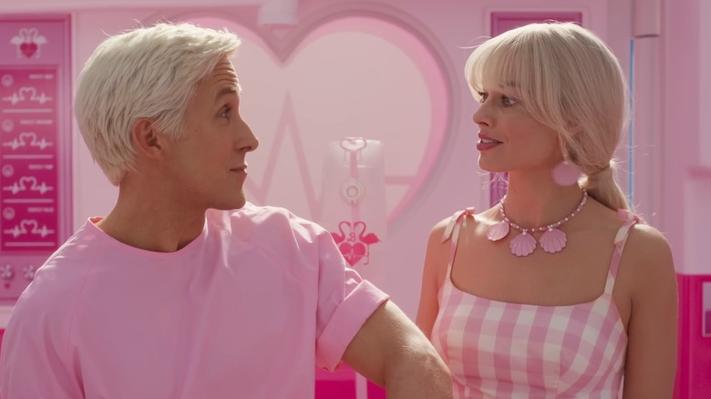 Barbie and Ken smiling