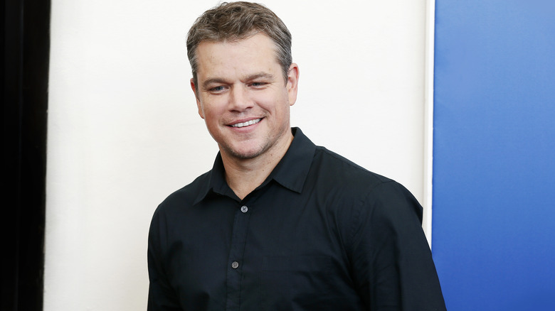 Matt Damon poses