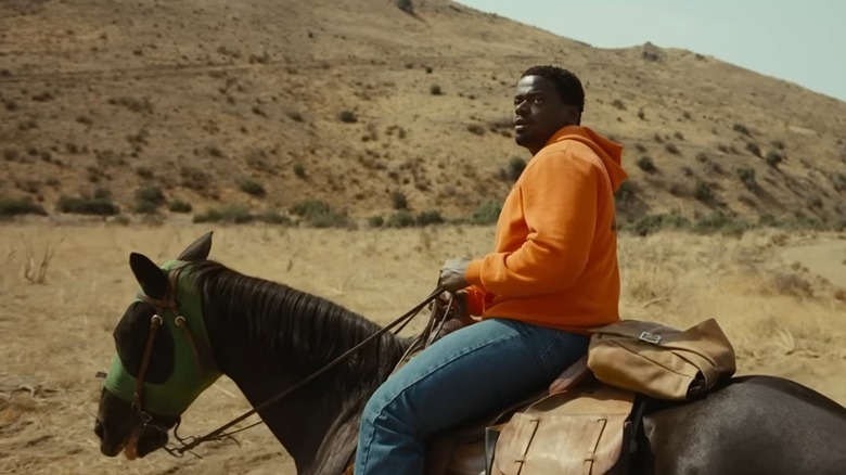 Daniel Kaluuya on horseback as OJ Haywood in Nope