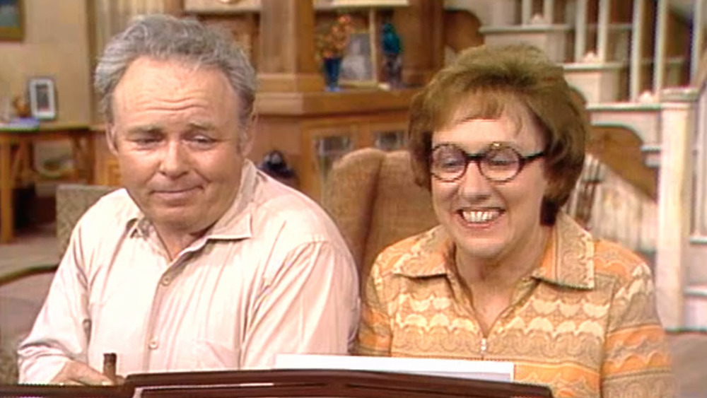 Archie Bunker smiling