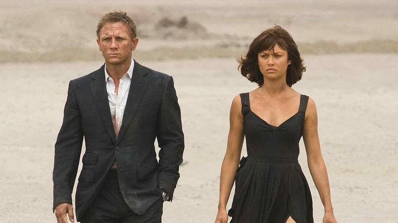 Daniel Craig and Olga Kurylenko in "Quantum of Solace"