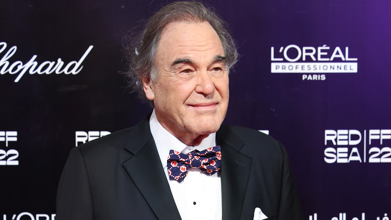 Oliver Stone smiling