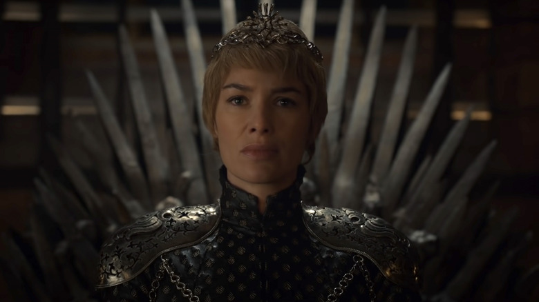 Cersei Lannister on the Iron Throne 