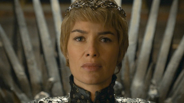 Cersei Lannister on Iron Throne