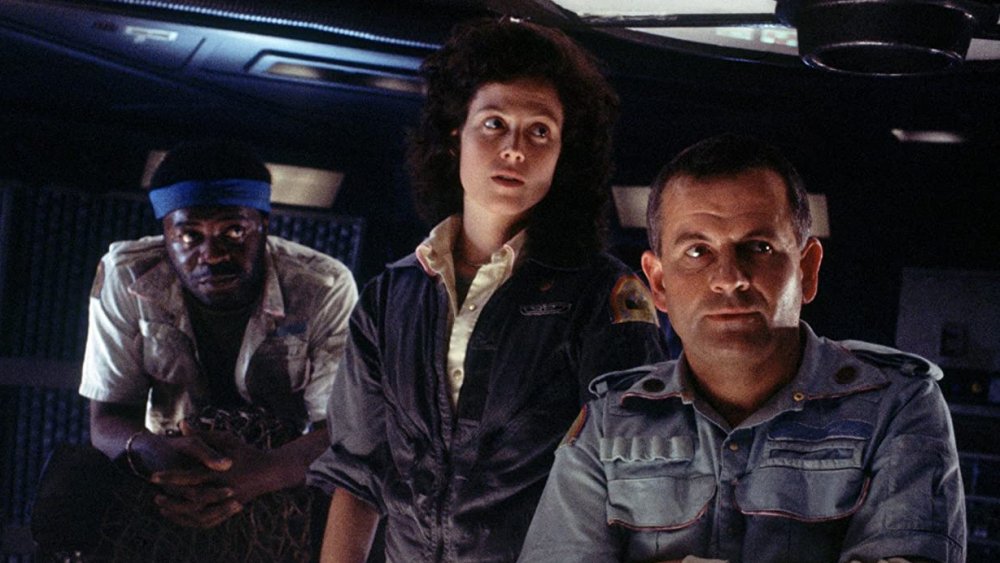 Sigourney Weaver, Yaphet Kotto, and Ian Holm in Alien