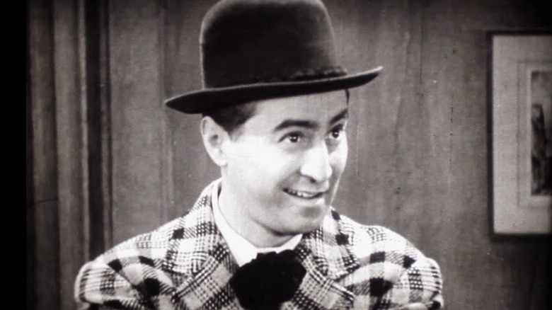 Younger Joey Kaye in bowler hat